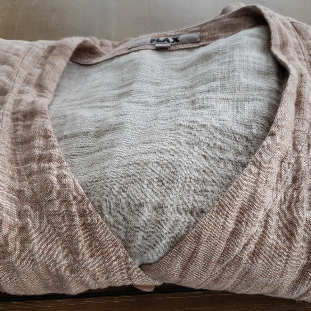 FLAX BUTTON DOWN JACKET - Picture 9 of 10